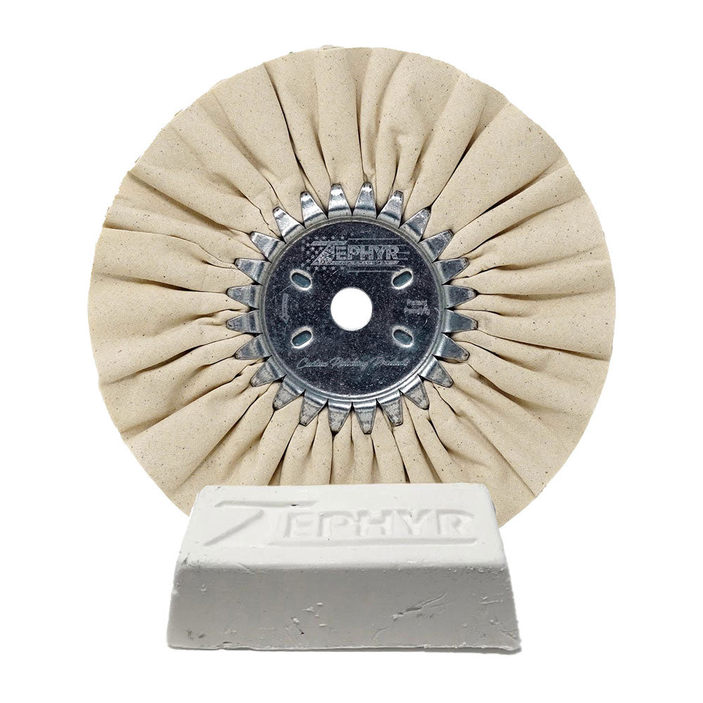 8" Airway Buffing Wheel with Junior Bar of Polishing Compound Kits
